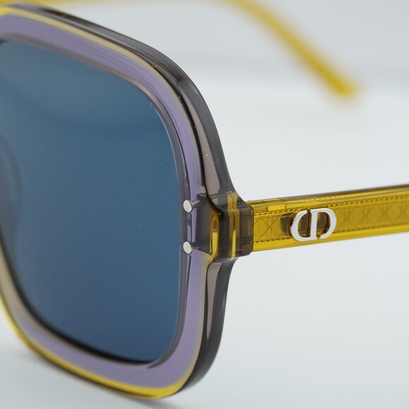 Dior DIORHIGHLIGHT S1I 60B0 Square Sunglasses - Yellow/Blue main image 5